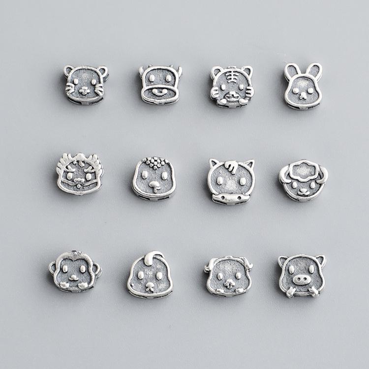 Sterling Silver Zodiac Spacer Beads & Braided Bracelet DIY Kit - S925