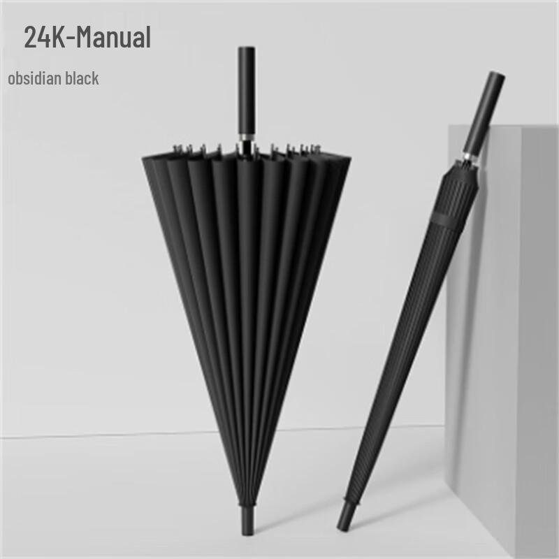 Heavy-Duty 24-Rib Long Handle Umbrella