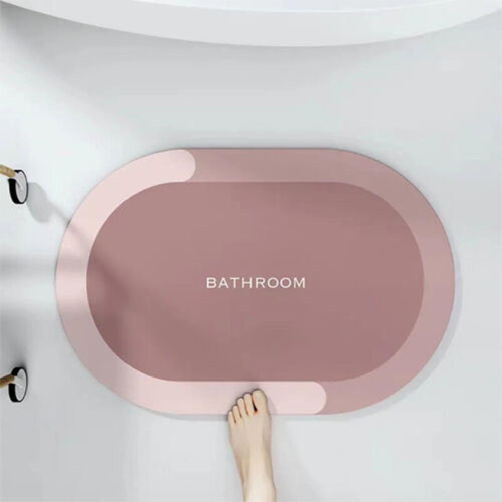 

Нескользящие коврики для пола в туалет Быстросохнущий ковер для ванной Декор для дома Супервпитывающий коврик для ванной 60x40 см Кухонный маслостойкий коврик 400MMx600MM розовый