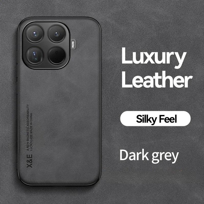 Luxury Busines Lambskin Skin-friendly Leather Case For Xiaomi 15 14 13 Ultra T/Pro Soft Silicone Border Shockproof Protect Cover