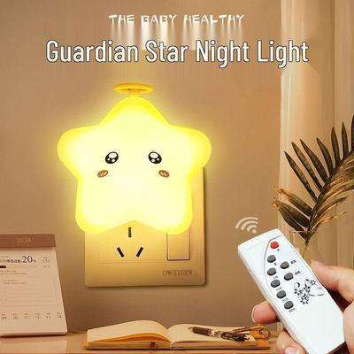 Remote-Controlled Energy-Saving Bedside Night Light with Soft Glow for Bedroom and Nursery