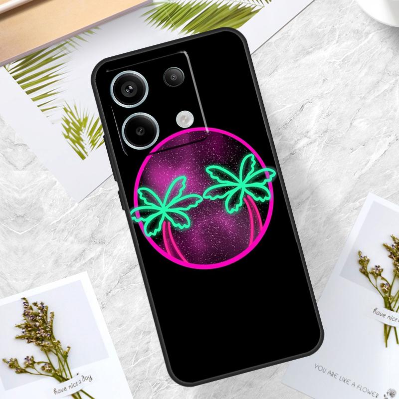 Stars Space Palm Trees Case For Xiaomi Redmi Note 13 14 Pro 12 11 10 15 Pro Plus Redmi 15 10C 12C 13C 14C 15C Cover
