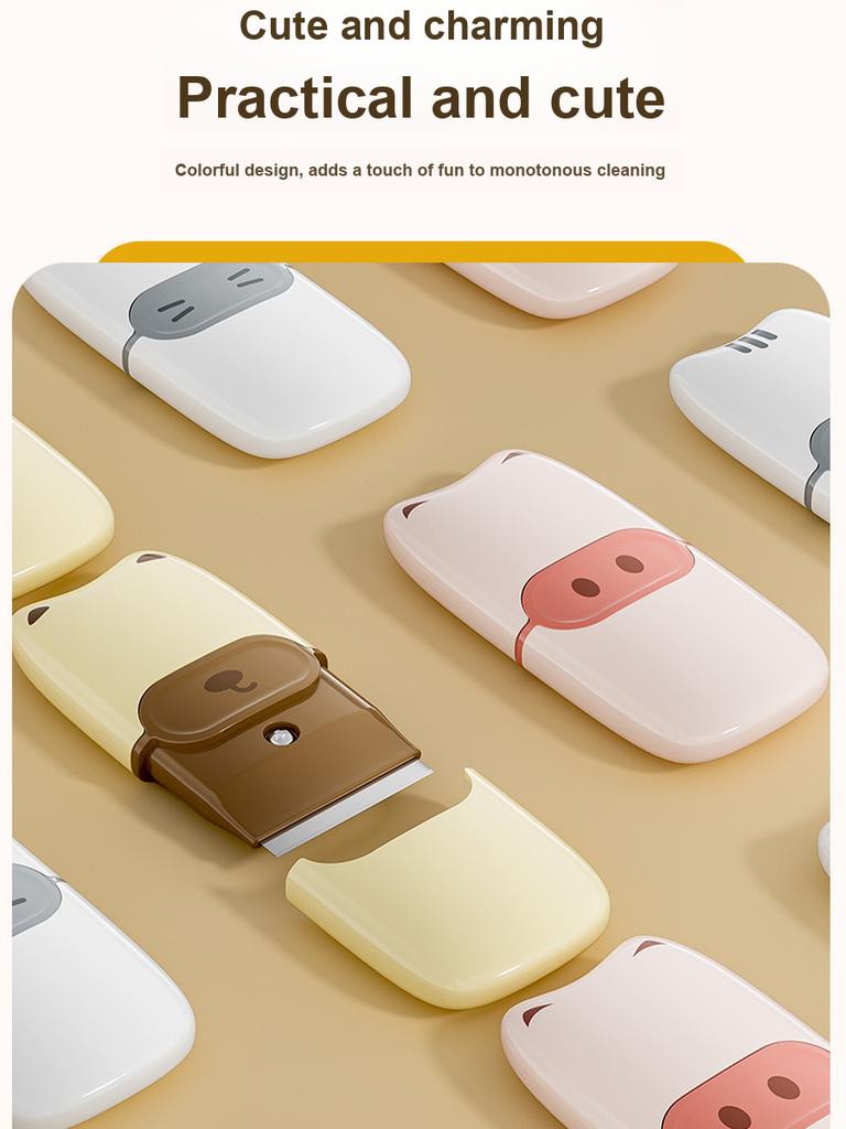 3 pcs Kitchen Scoop Scraper - Convenient Small Scoop Cleaning Gadget Multi-functional Cleaning Tool for Stain Removal and Glue