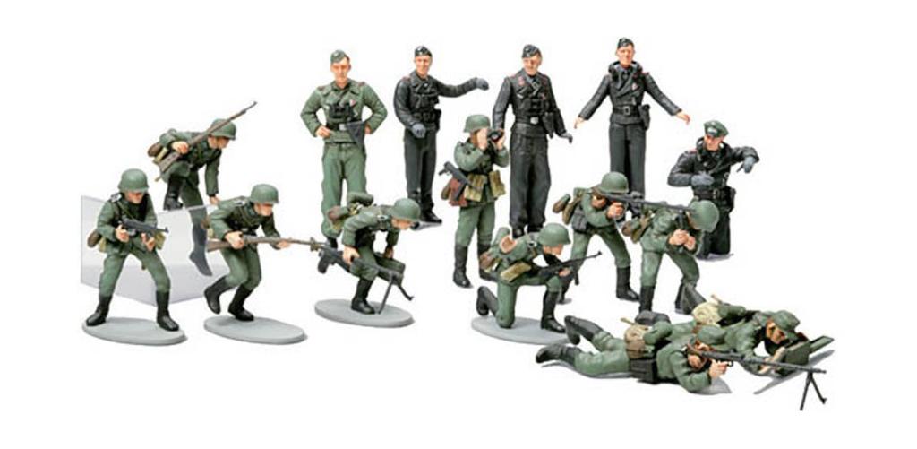 Tamiya Military Miniature Series 12 German Army Wehrmacht Infantry Team Plastic Model 32512 1/48 No.