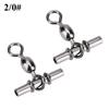 20pcs Set   T Shape   Line Crane Fishing Swivels Connectors Accessories (2Celsius0# )