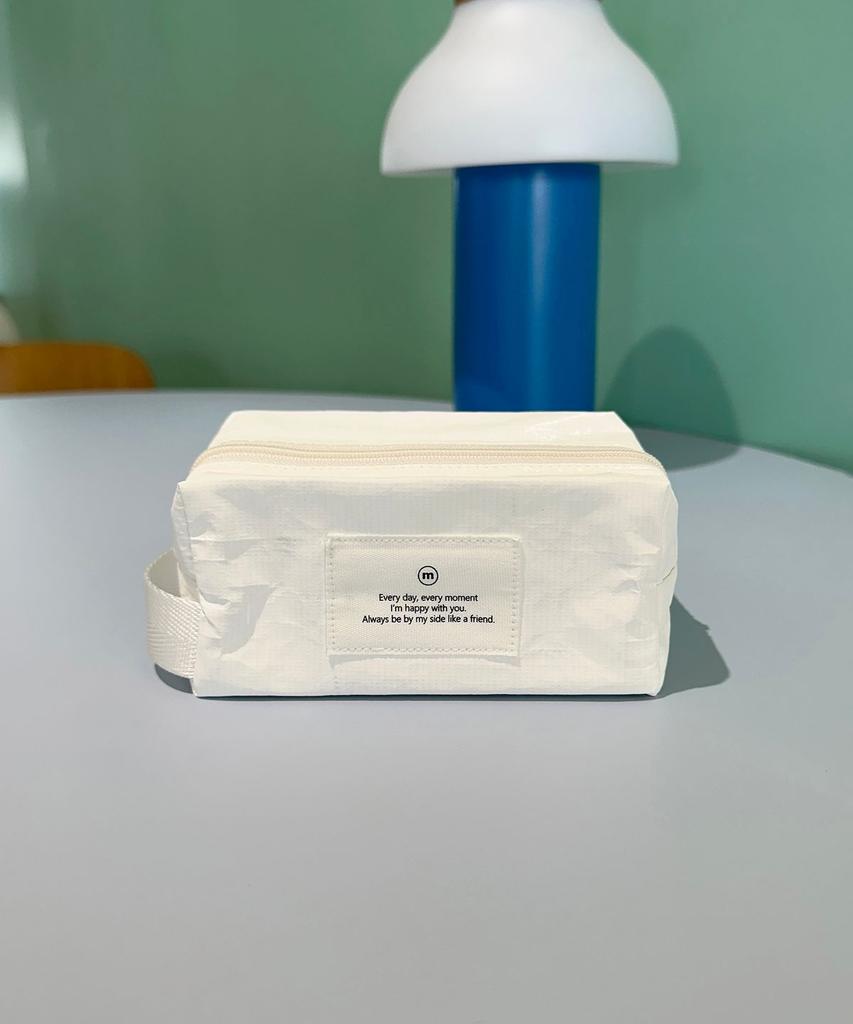 White Square Pouch