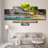 Canvas Painting Landscape Beautiful Waterfall 5 Pieces Wall Art Painting Modular Wallpapers Poster Print Living Room Home Decor