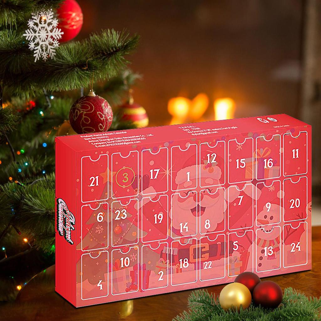 Weihnachts-Adventskalender 24 Tage LKW Lernspielzeug Countdown-Kalender Baufahrzeug Spielzeugset für Kinder Weihnachtsgeschenk