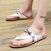 Luxury Brand Mens Flip Flops 2025 New Arrival Slippers Men Soft Non-slip Leather Casual Beach Summer Shoes Men Sandals
