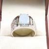 Opal Oval Cut Gemstone With 925 Sterling Silver Ring For Men's #B418 JL375683806978