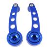 Set Car Universal Blue Billet Aluminum Manual Door Handle Crank Window Winder