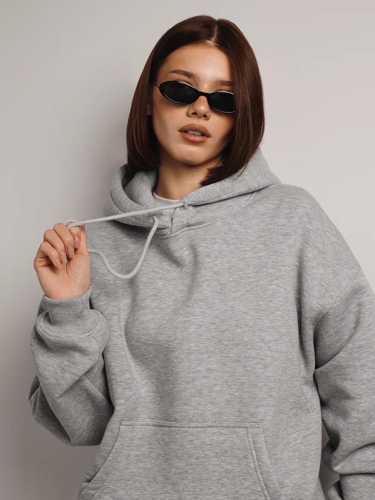 Men's Women's Oversized Y2k Unprinted Hoodies Couple's Streetwear Loose Sweatshirt Harajuku Hip Hop Female Male Comfortable Tracksuit