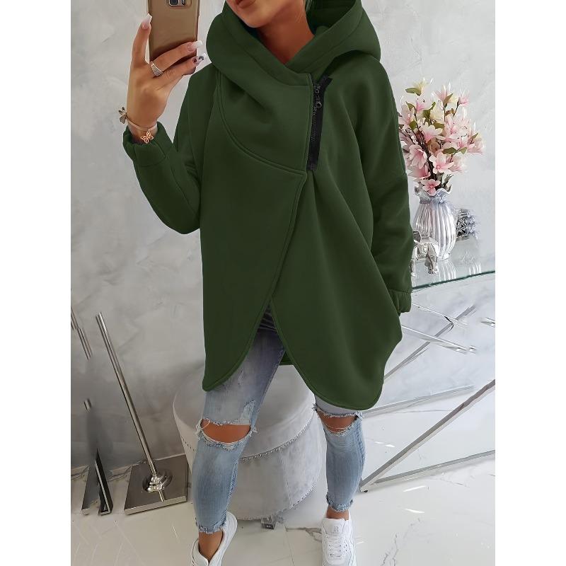 

BITCED Women s Fashion Casual Solid Color Print Long Sleeve Hooded Hoodies & Sweatshirts International design XXXL армія зелений колір