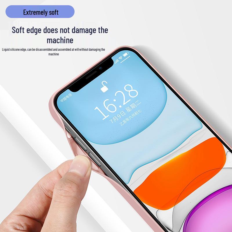 Premium White Tempered Glass Full Cover Case for iPhone 15/14/13/11 Pro - High-End Simple Design, Anti-Fall Protection
