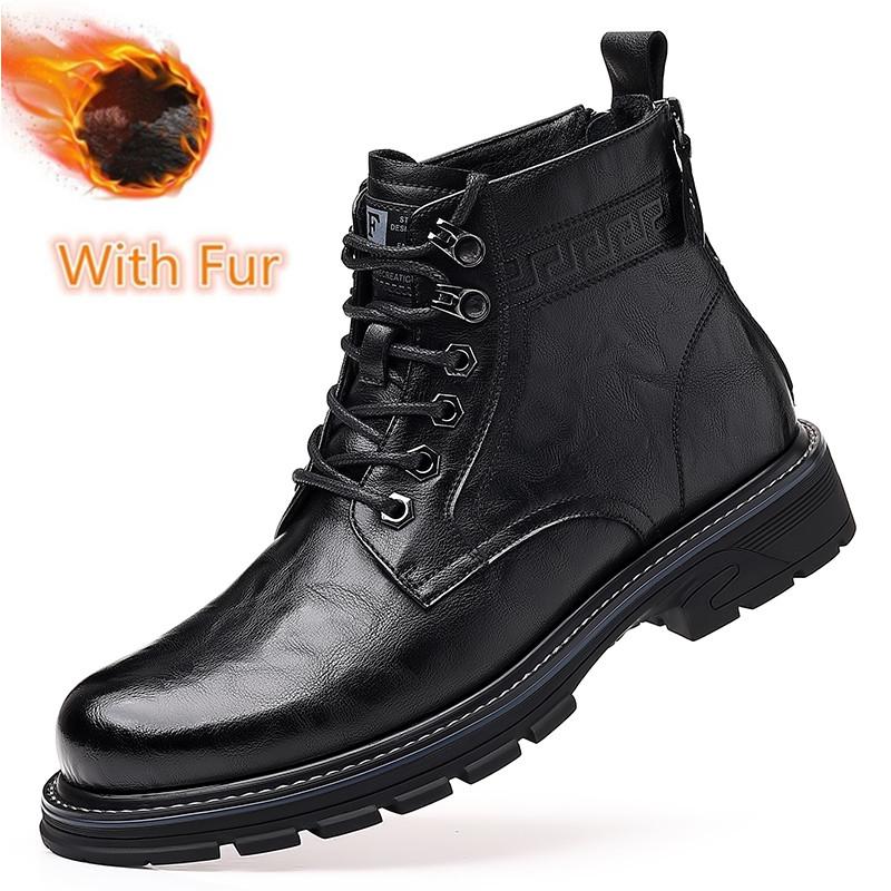 Мужские ботинки на шнуровке из натуральной кожи — фото 8