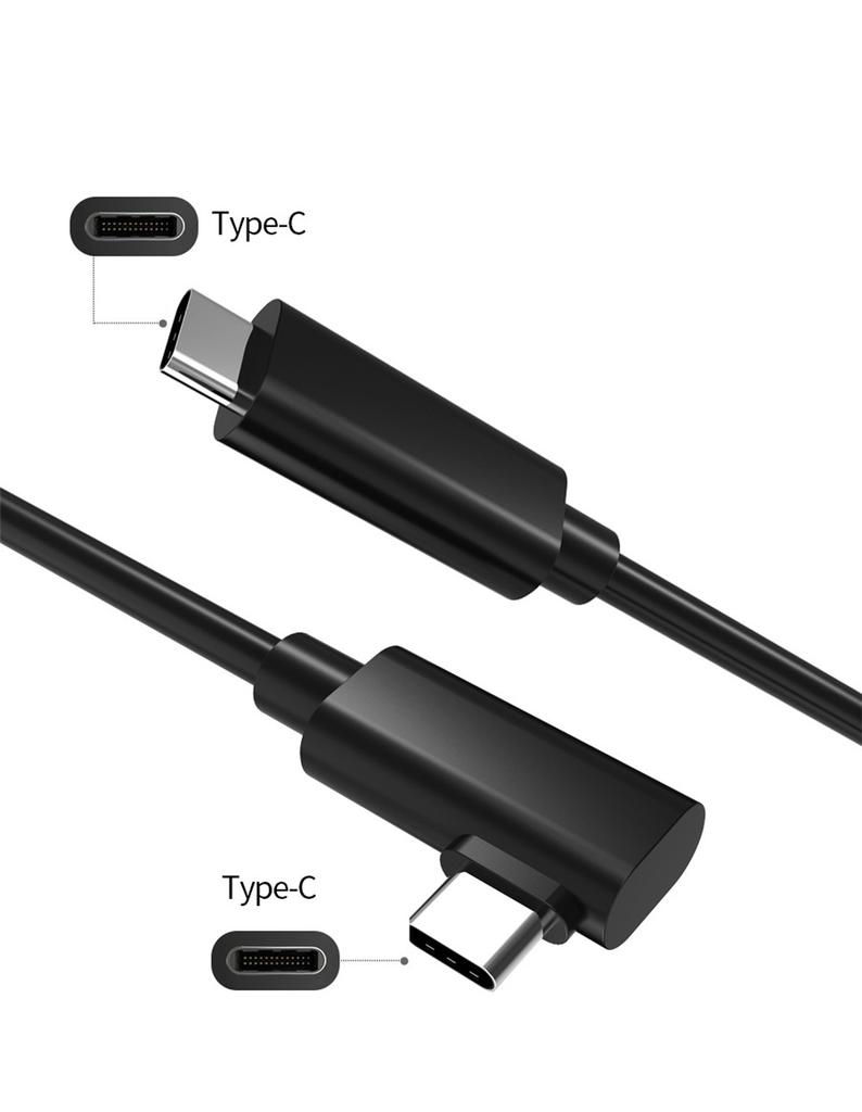 Link Virtual Reality Headset Cable For Quest 2 and Quest 4.8M Elbow Stream Line