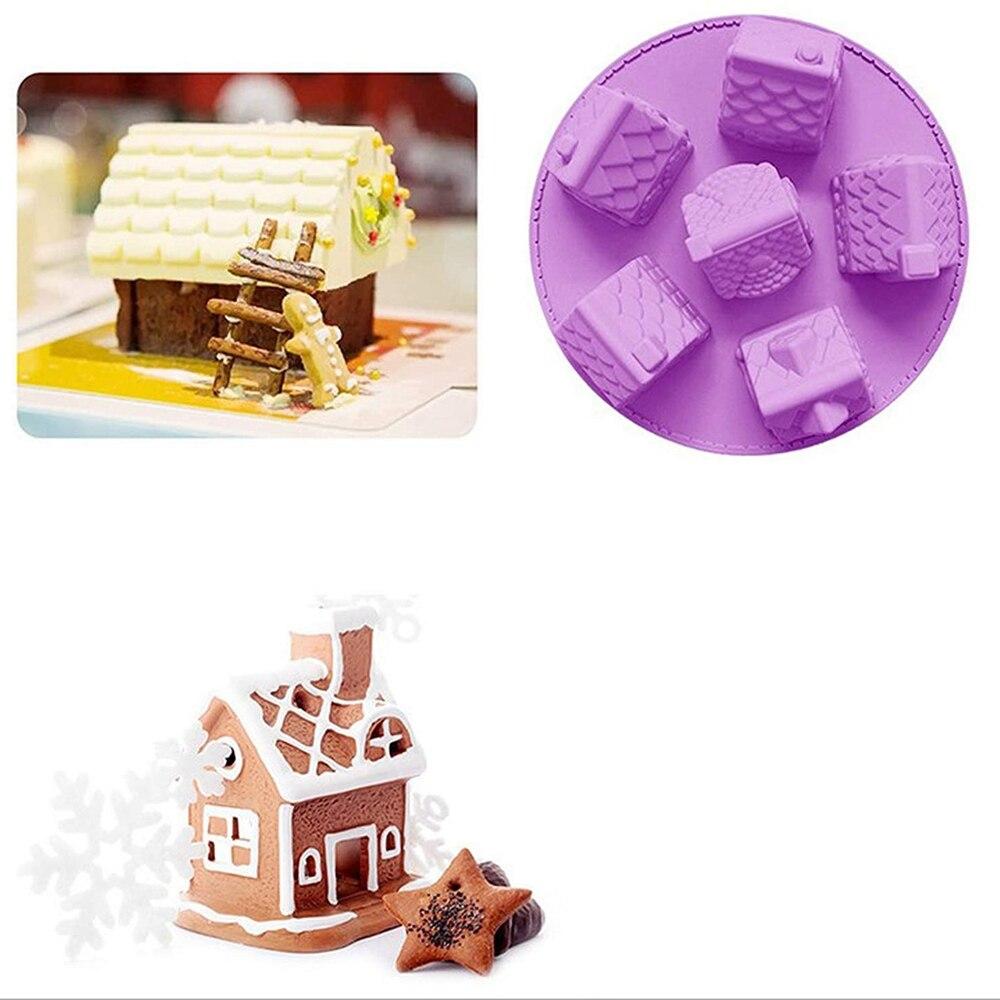 Silicone Mold House Shape for Brownies Chocolate Jelly Pudding Cupcake Ice-cream