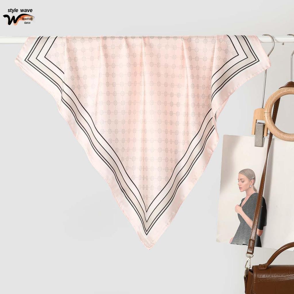 Spring/Summer Women's Korean-Style Fashion Silk-Print Scarf - Versatile Decorative Accessory, Hot Selling