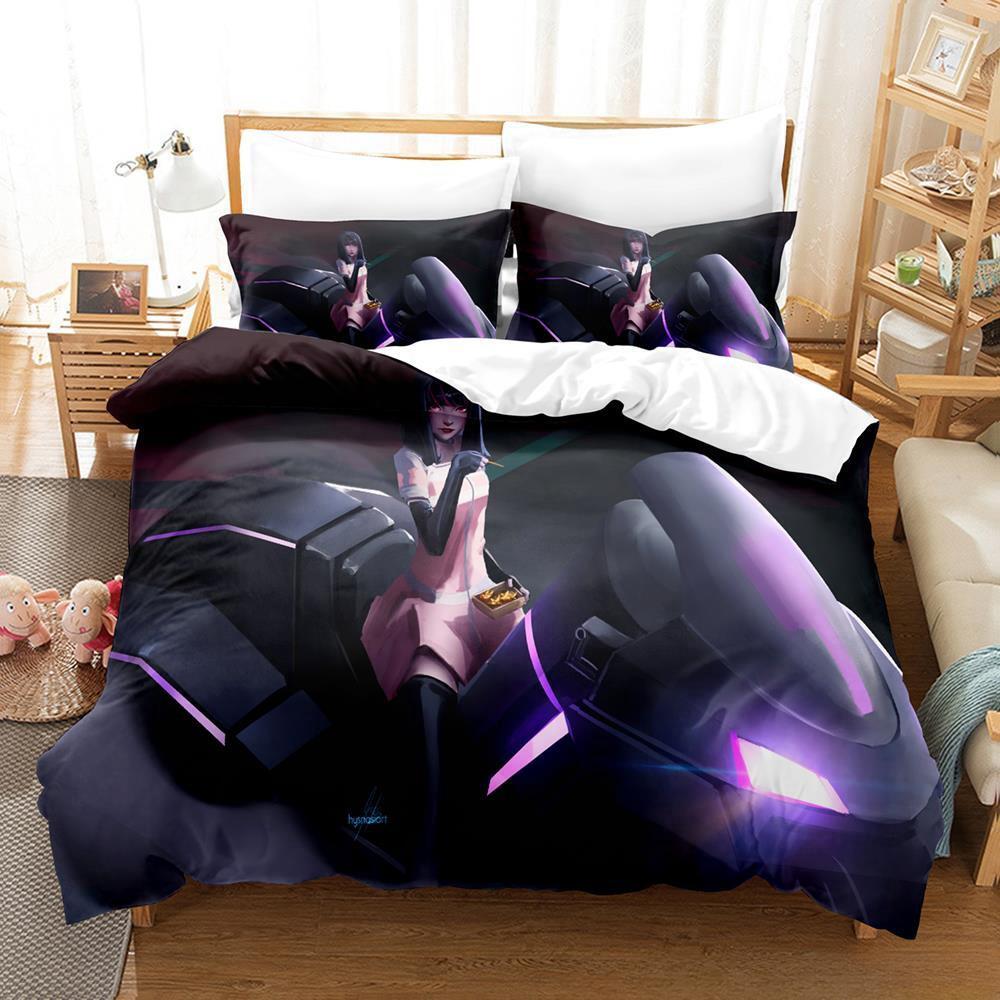 New Akudama Drive Bedding Set Single Twin Full Queen King Size Bed Set Adult Kid Bedroom Duvet cover Sets 3D Anime Bed Sheet Set