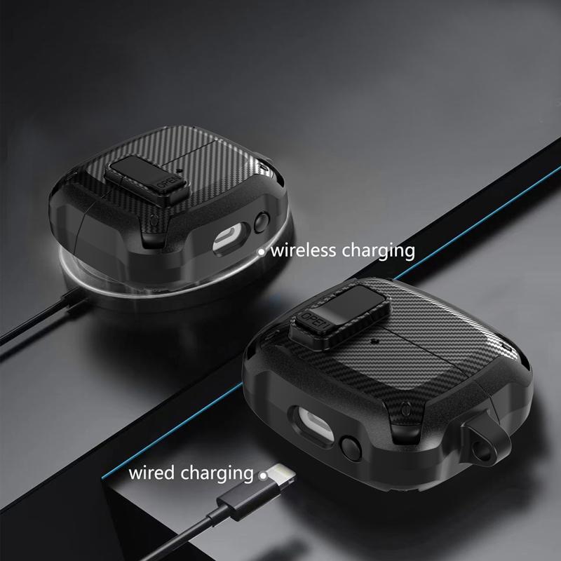 For Samsung Galaxy Buds 3 Pro/Buds 3/ buzz 3 Pro Case TPU+PC Material Shockproof Funda Sleeve With Hook Headphone Case