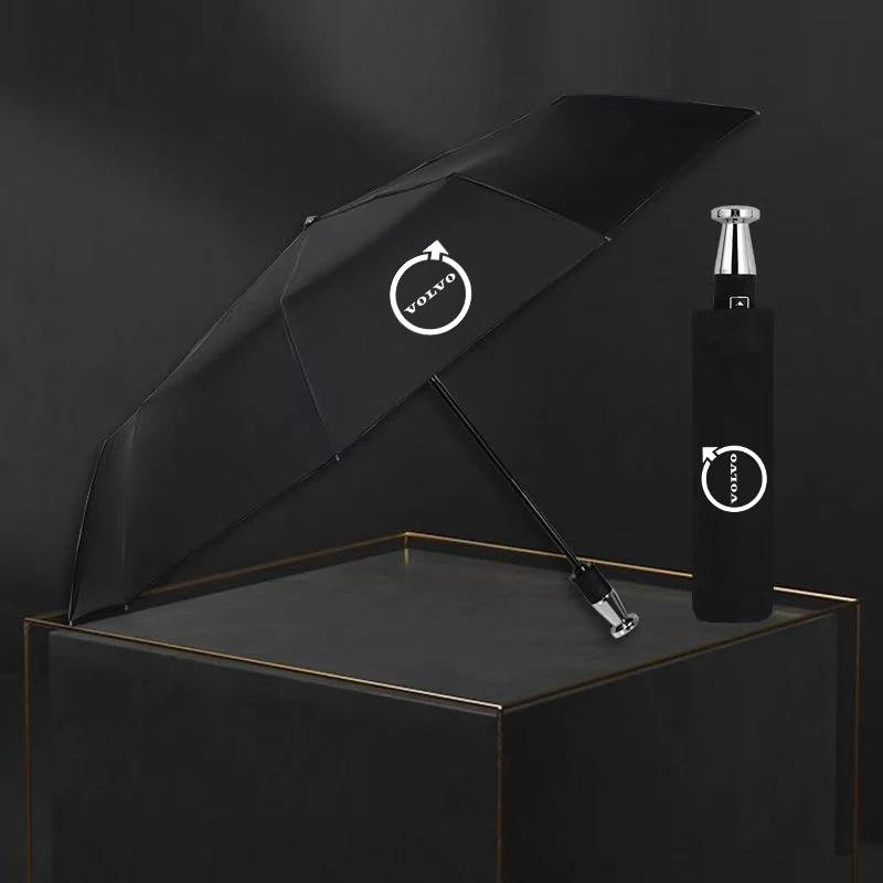 Cup Holders 2026 Hot ar Automatic Folding Windproof Sunshade Umbrella For Volvo XC40 XC60 XC70 XC90 C30 C70 S40 S60 S80 S90 V40 FE3