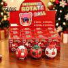Stressabbau-Spielzeug für Kinder Zum Drücken und Drehen Fidget Ball, Verwandlungsfähiger Spinner Sensorische Nikolaus-Füllung Spielzeug für Erwachsene Teenager, Angst-Fokus-Spielzeug, Weihnachten