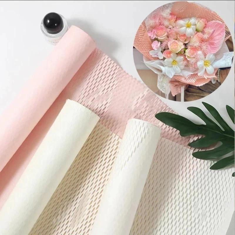 10Pcs Flower Wrapping Paper Packaging Paper Packaging Material Mesh Art Paper Honeycomb Packaging