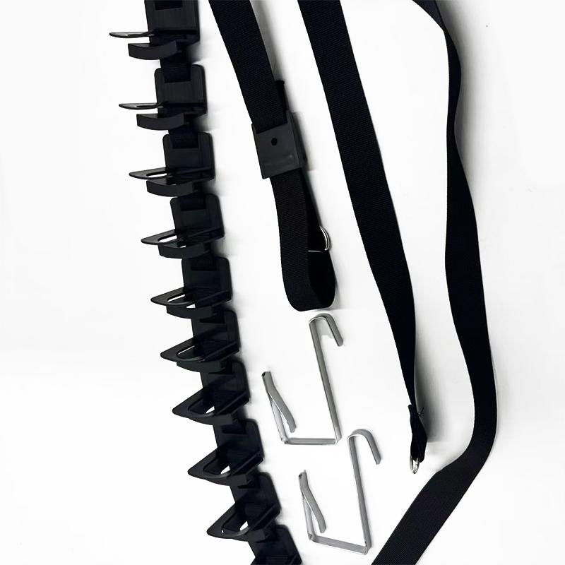 

Baseball Cap Storage Rack Door Mount Dual-Direction Hanging with Display Hooks and Hangers чёрный