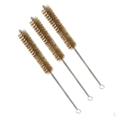 3Pcs Brass Precision Bore Brush Jewelry Tool For Cleaning Tube Cleaner