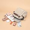 Womens Large Capacity Canvas Backpack School College Travel Daily Use Soft Zipper Urban Minimalist Style