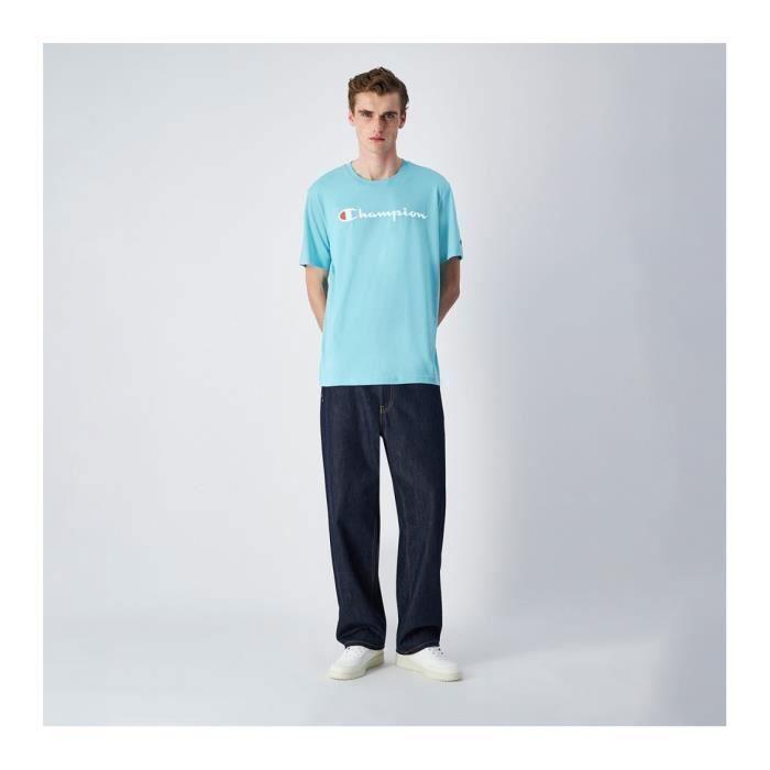 T-shirt Femme - Champion - 220256-BS184 - Col Rond - Manches Courtes - Couleur Bleu