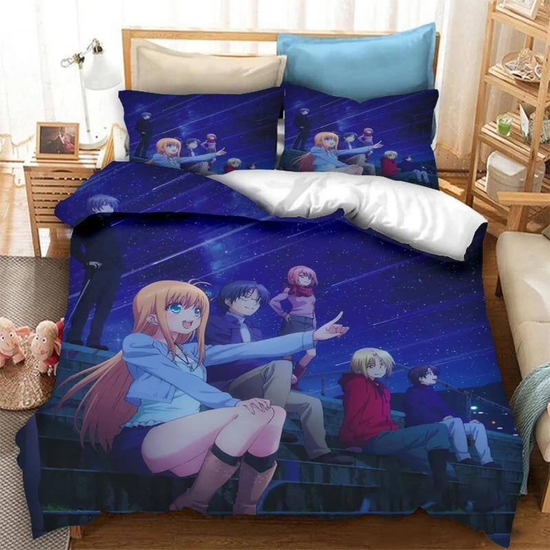 3D Print Anime Kawaii Girls Nao Tomori Bedding Set Double Twin King Duvet Cover Comforter Pillowcase Boys Girls Adults Bedroom