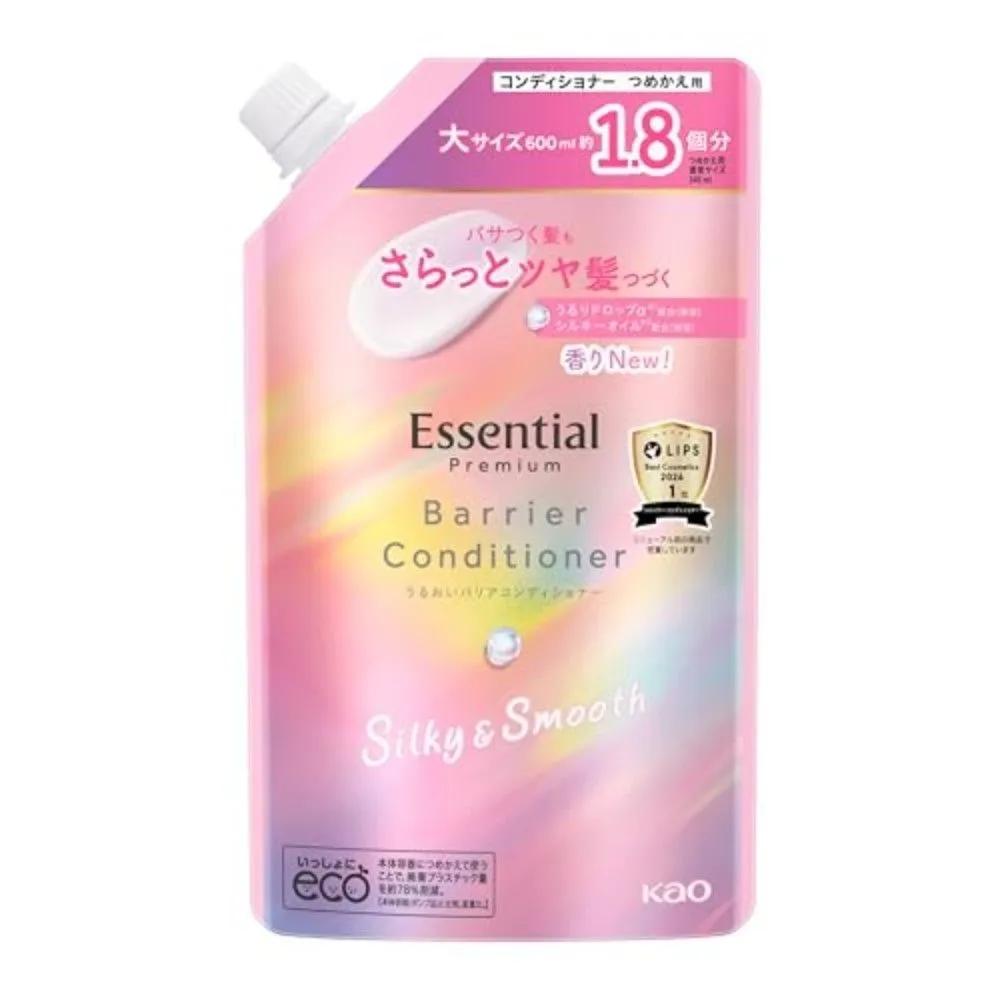 Essential Premium Бальзам-кондиционер для защиты и гладкости Silky Smooth Сменный блок 600 мл Набор из 2 шт.