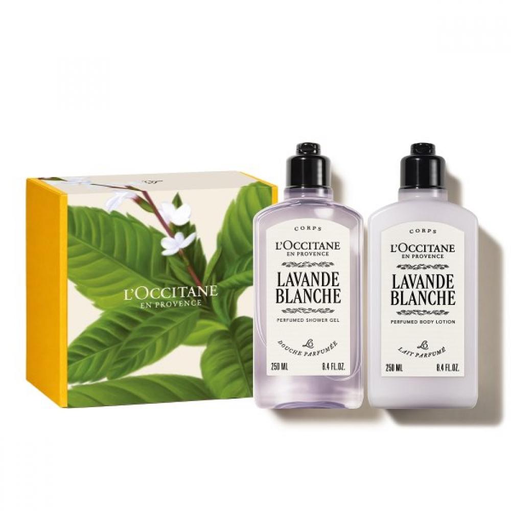 L Occitane Lavender bLanc Perfumed Body Care Duo White Lavender Single option