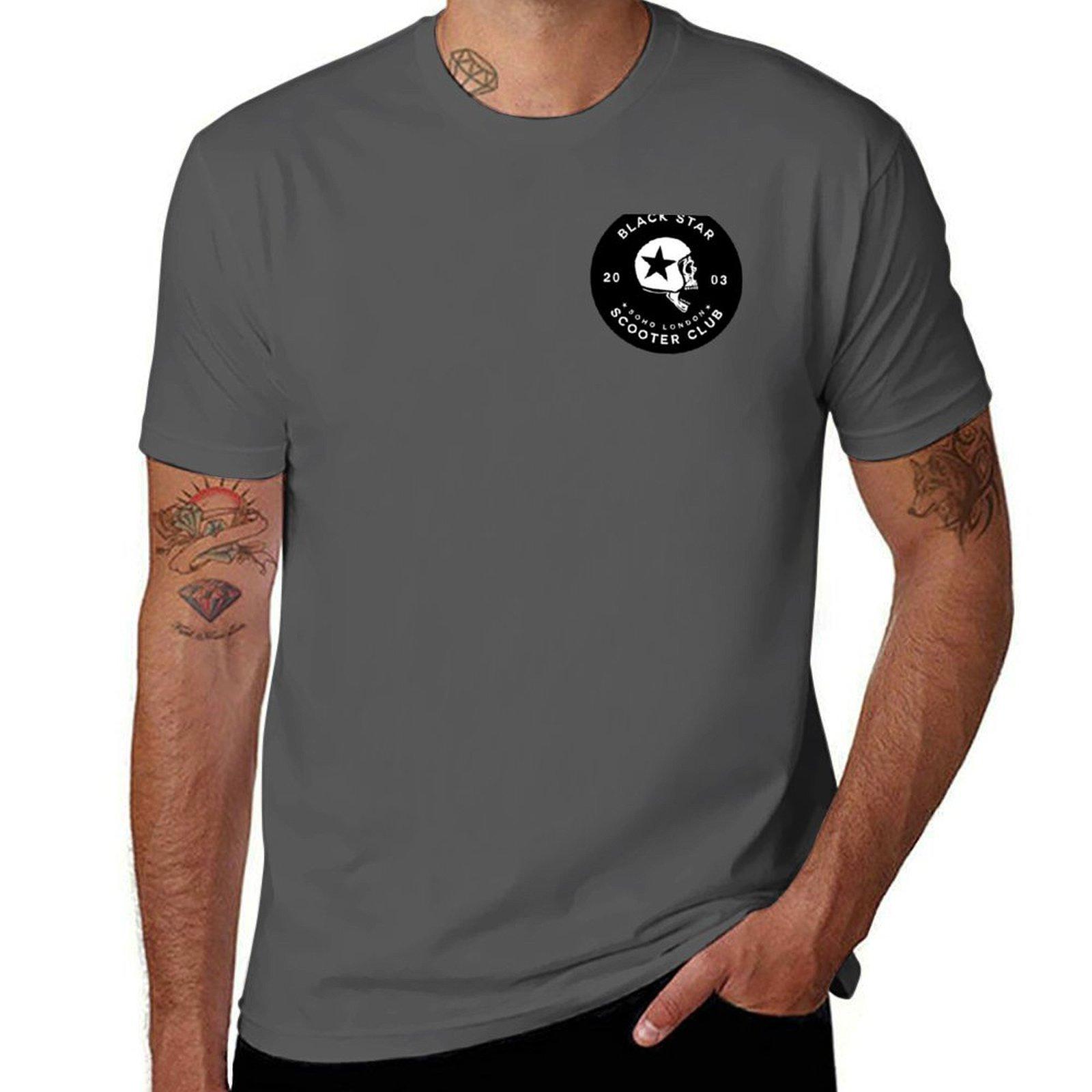 

BLACK STAR SCOTER CLUB - [STICKER VERSION] T-Shirt anime t shirts oversize man t shirt cotton g man t shirts for men T-Shirt 4XL