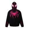 Spider-Man Bestickter Kapuzenpullover mit durchgehendem Reißverschluss – Unisex Partnerlook – Lockere Herbstjacke