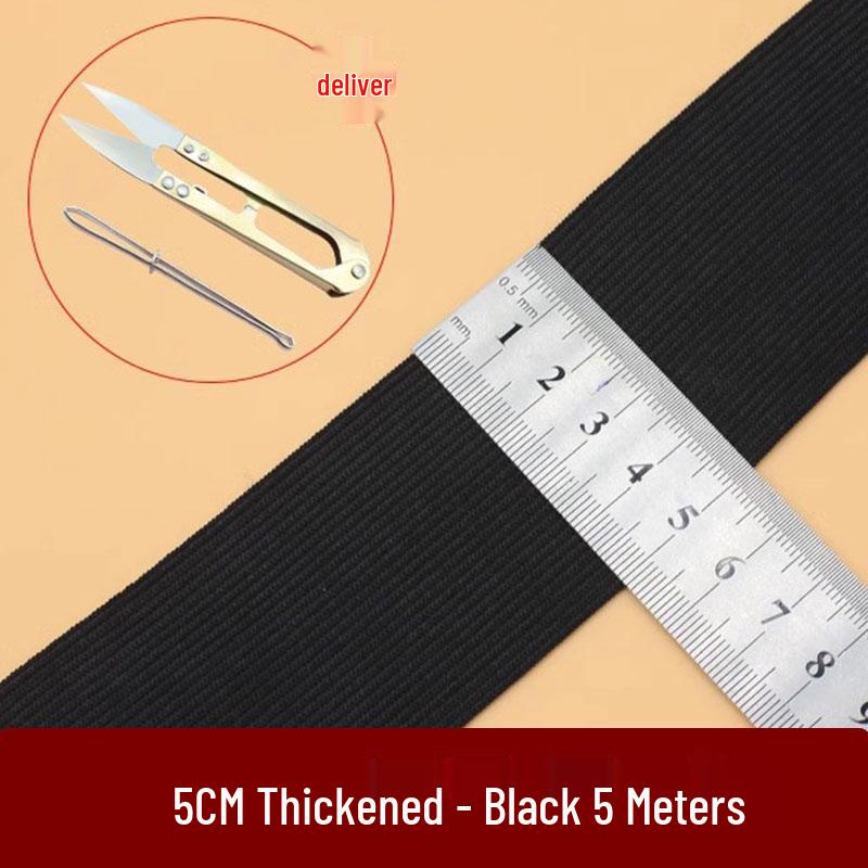 Hohelastisches, strapazierfähiges, breites Gummiband für Taille, Bündchen und Säume