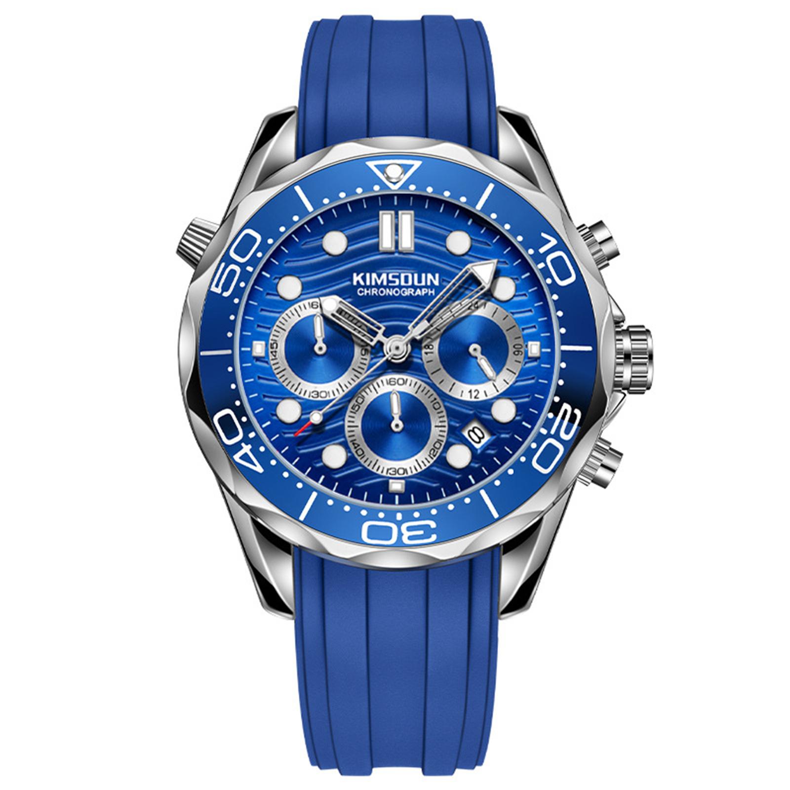 

Мужские водонепроницаемые светящиеся наручные часы-будильник для бега One Size