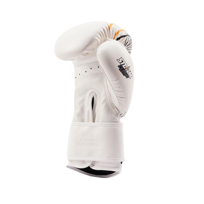 Boxerské rukavice StormCloud StarFall Bílé a žluté 16oz