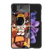 Cartoon Planet Astronaut Stern Rakete Hüllen Für Samsung Galaxy Z Flip 4 5 6 7 3 Z Flip7 Flip6 Flip4 Flip5 Flip3 5G Hart Stoßfest