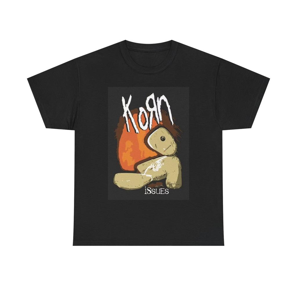 Korn Shirt Vintage graphic rock cd art retro 90s Unisex Heavy Cotton Tee