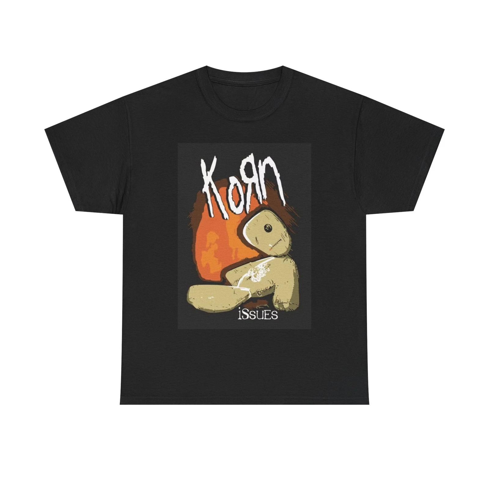 

Korn Shirt Vintage graphic rock cd art retro 90s Unisex Heavy Cotton Tee L