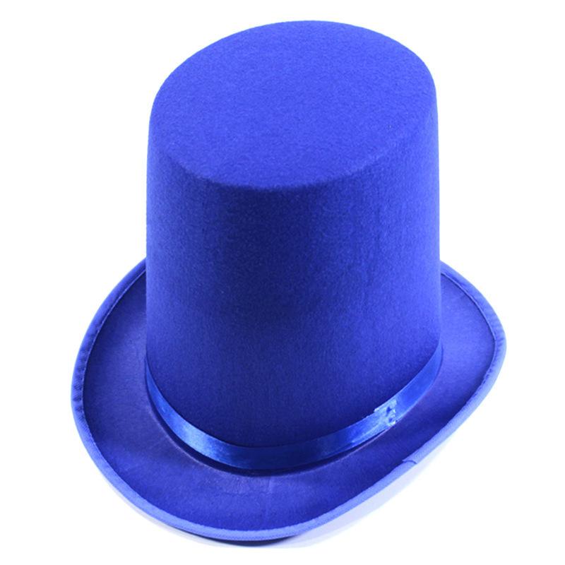 High hat retro British gentleman jazz hat magician hat show sequined hat rain high hat non-woven