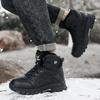 Herren Winter Plüsch Warme Schneestiefel Herbst Neu High Top Sneaker Outdoor Rutschfest Abriebfest Bergsteigen Wandern Schuhe