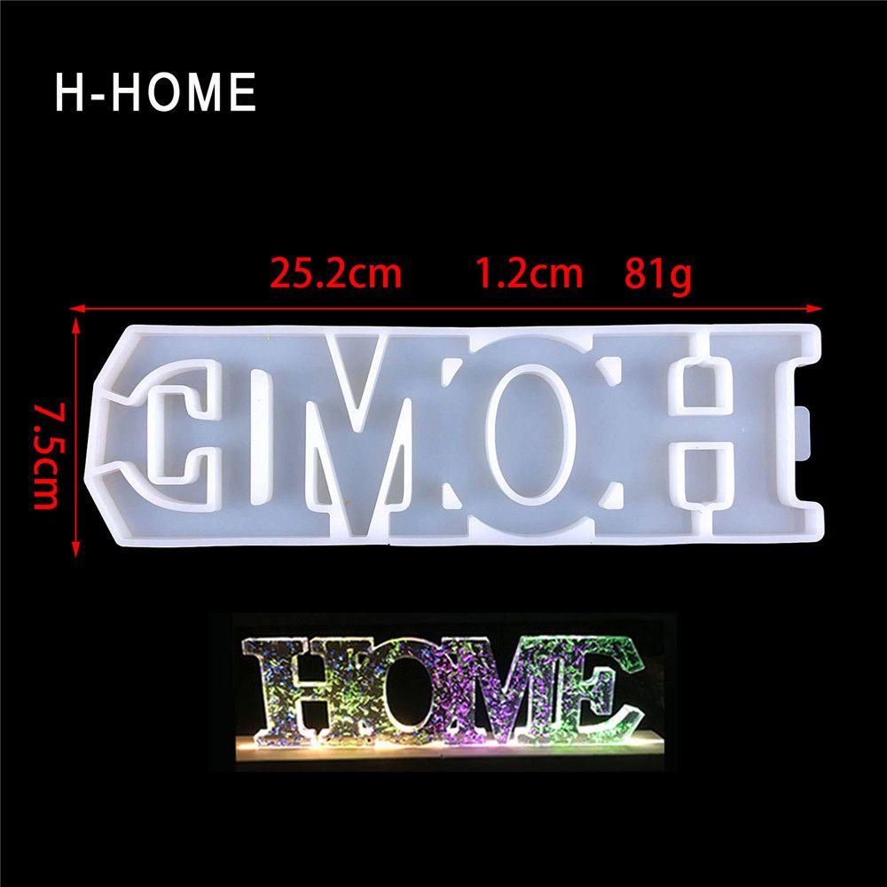 Birthday Casting Mold Home Decoration Mr&Mrs Silicone Letter Molds Alphabet Mould Epoxy Resin Mold