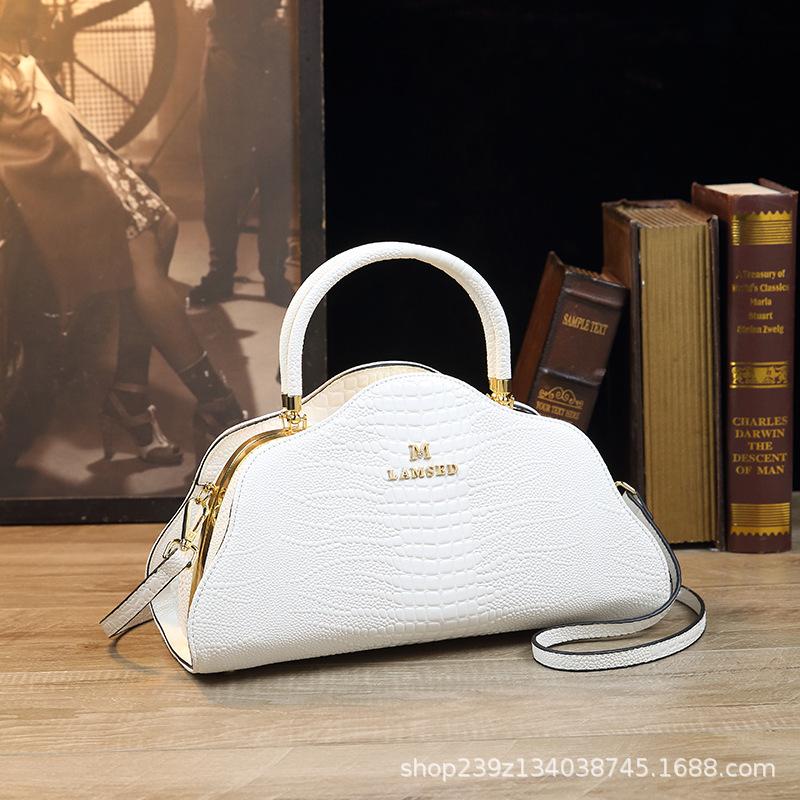 Wholesale Bags European and American Cross-Border Retro Women's Handbag Crocodile Pattern Personality Large Capacity Shoulder Bag