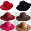 Vintage Stijl Bucket Hat Opvouwbaar Ontwerp Vilt Materiaal Hoeden Met Brede Rand Retro Ontwerp Brede Rand Floppy Fedora Hoeden