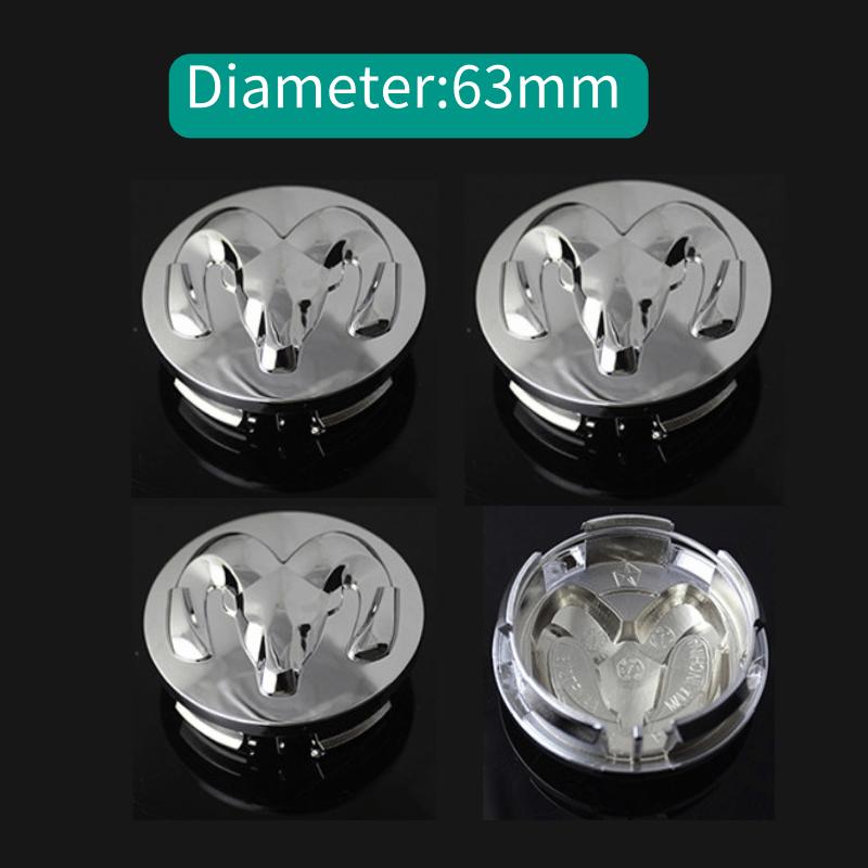 54/60/63mm 4PCS Car Wheel Hub Caps Center Cover for Dodge AVENGER CALIBER CARAVAN Challenger CHARGER DART DURANGO JOURNEY RAM PP2