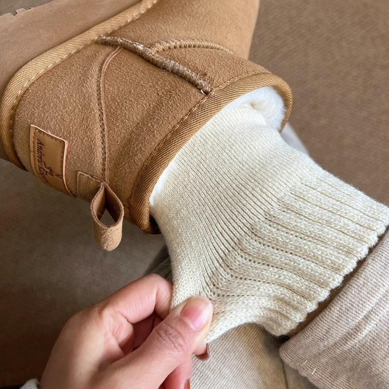 Confinement socks postpartum autumn and winter plush thick socks women's plush medium tube plush thickened floor sleeping stockings