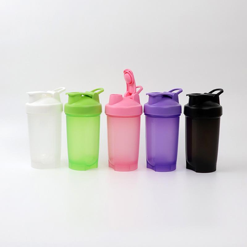 Water Bottle Large Capacity Plastic Cup with Handle 100ml Portable Sports Water Cup Outdoor Fitness Sports Protein Powder Shaking Cup